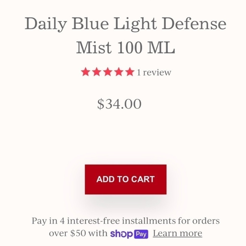 Complex Culture Filter Out Daily Blue Light Defense Mist | NEW | 100mL - Picture 3 of 10